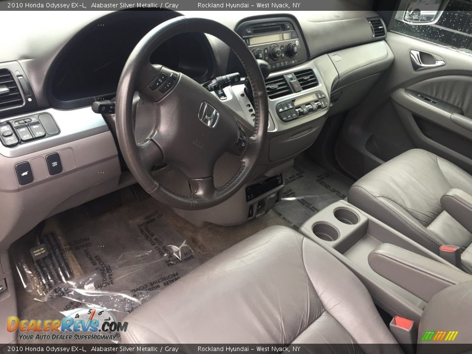 2010 Honda Odyssey EX-L Alabaster Silver Metallic / Gray Photo #9