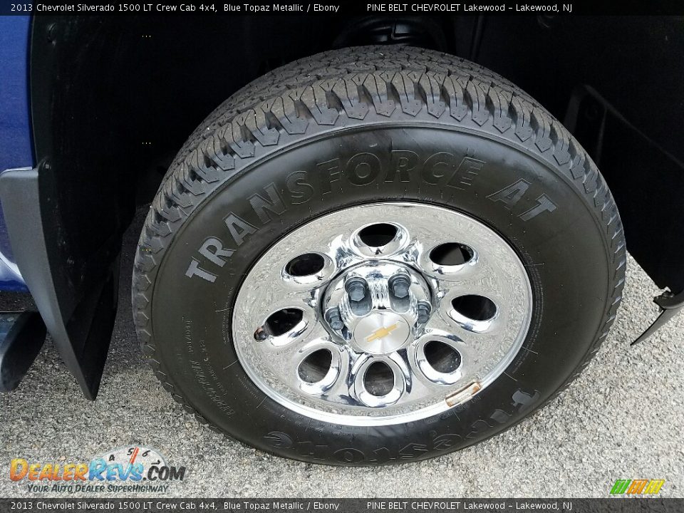 2013 Chevrolet Silverado 1500 LT Crew Cab 4x4 Blue Topaz Metallic / Ebony Photo #4