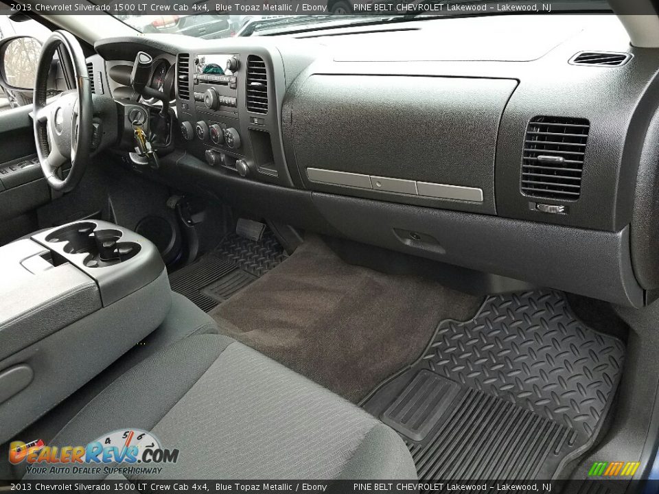 2013 Chevrolet Silverado 1500 LT Crew Cab 4x4 Blue Topaz Metallic / Ebony Photo #6