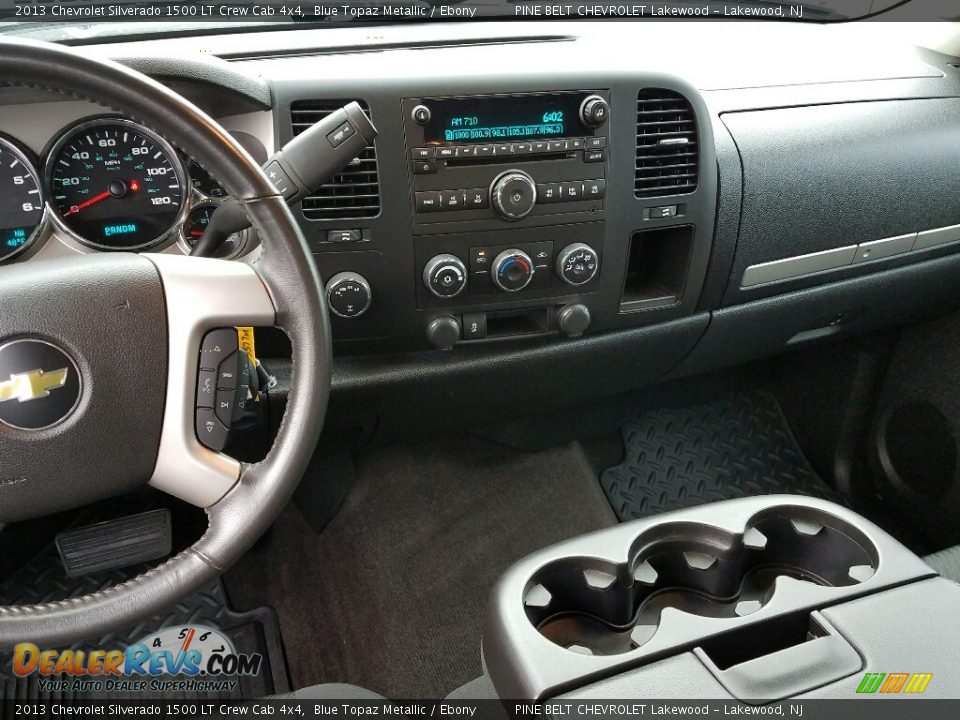 2013 Chevrolet Silverado 1500 LT Crew Cab 4x4 Blue Topaz Metallic / Ebony Photo #16