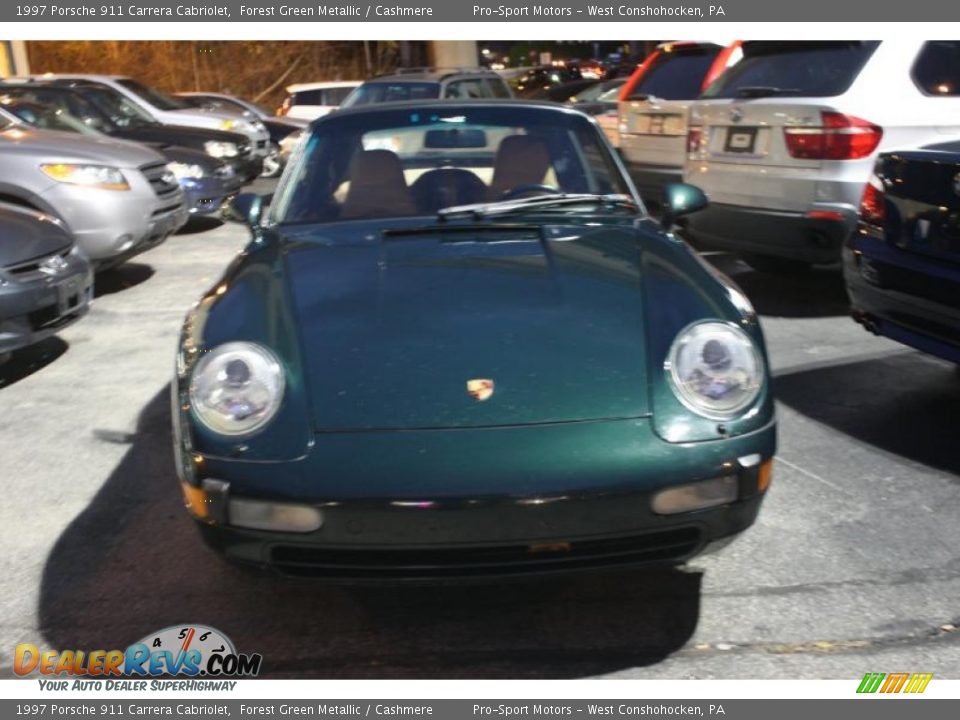 1997 Porsche 911 Carrera Cabriolet Forest Green Metallic / Cashmere Photo #2