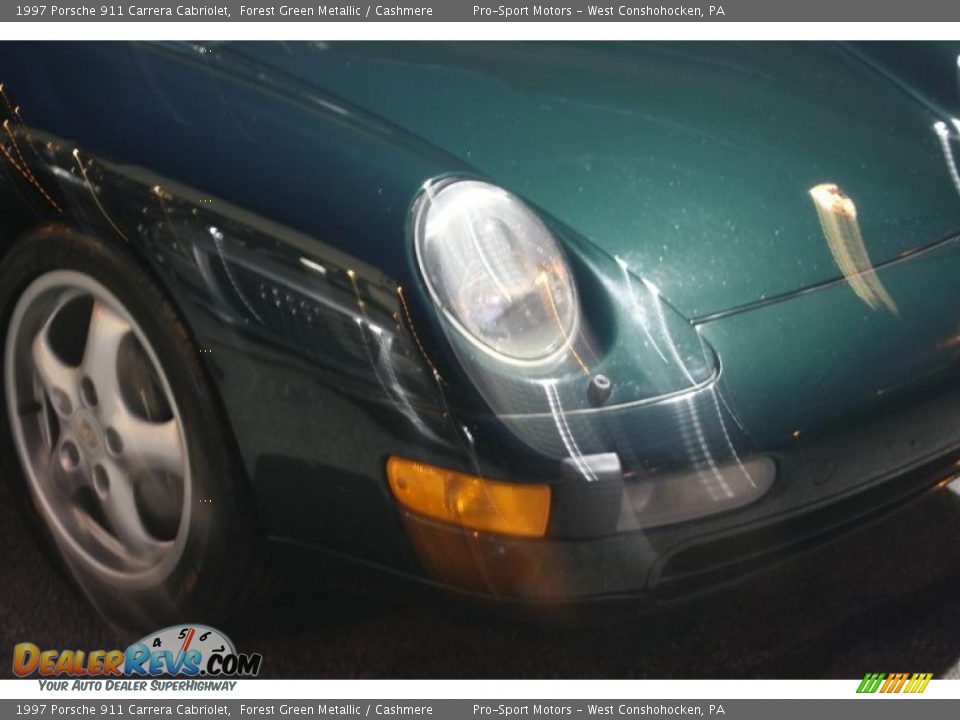 1997 Porsche 911 Carrera Cabriolet Forest Green Metallic / Cashmere Photo #4