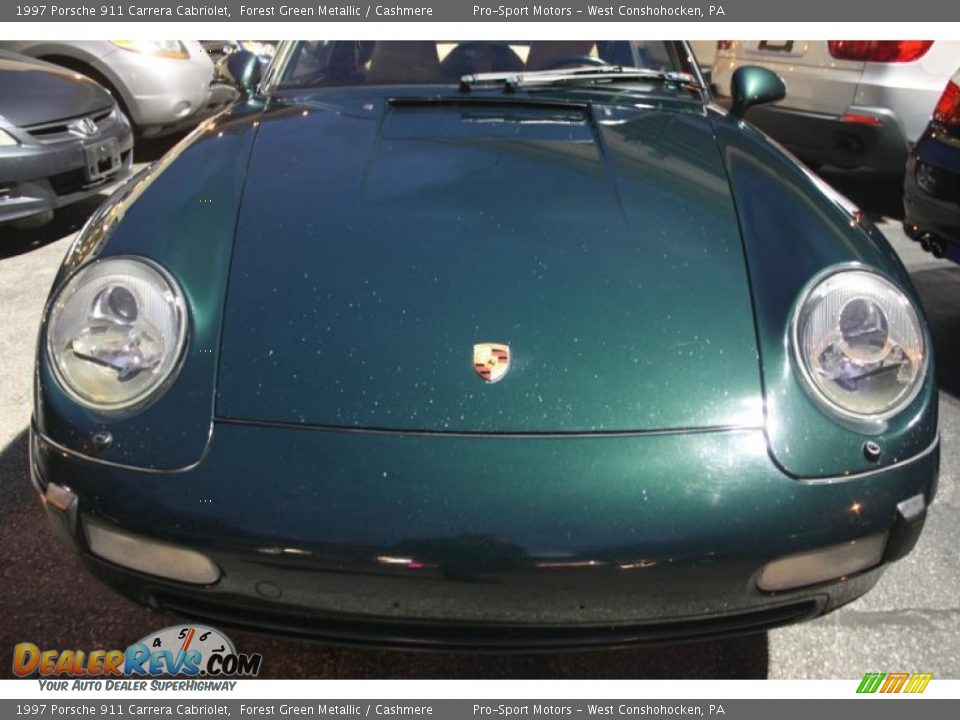 1997 Porsche 911 Carrera Cabriolet Forest Green Metallic / Cashmere Photo #6