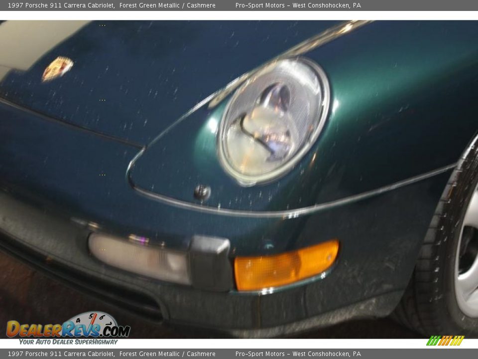 1997 Porsche 911 Carrera Cabriolet Forest Green Metallic / Cashmere Photo #8