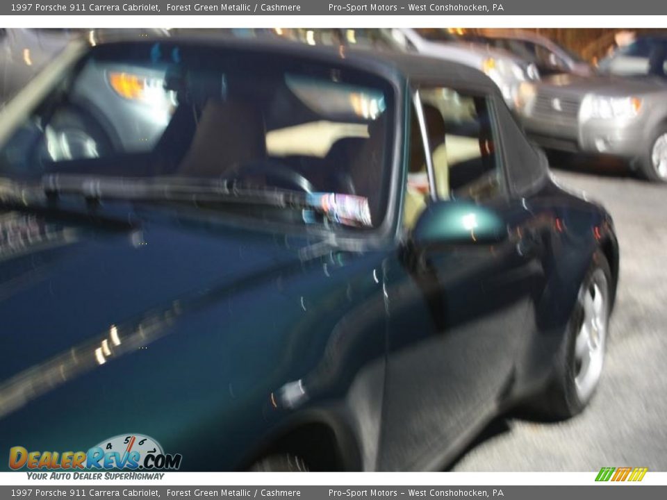 1997 Porsche 911 Carrera Cabriolet Forest Green Metallic / Cashmere Photo #9