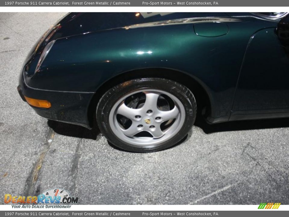 1997 Porsche 911 Carrera Cabriolet Forest Green Metallic / Cashmere Photo #21
