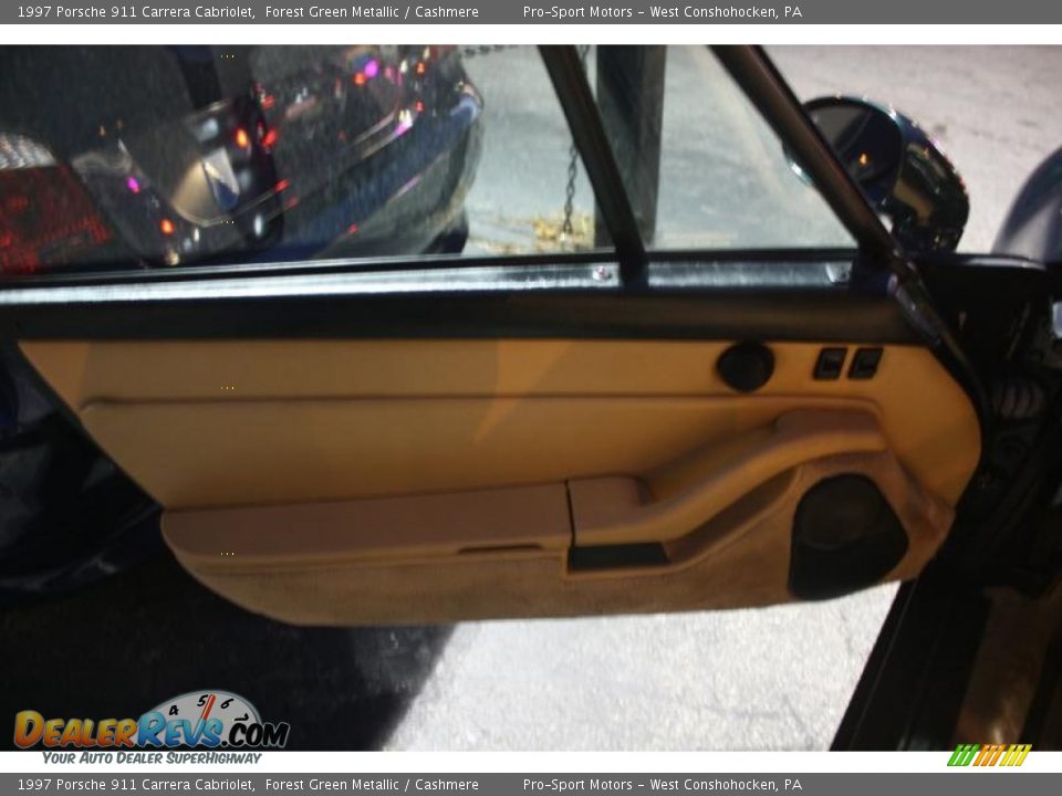 1997 Porsche 911 Carrera Cabriolet Forest Green Metallic / Cashmere Photo #26