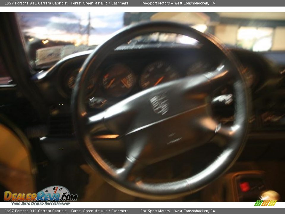 1997 Porsche 911 Carrera Cabriolet Forest Green Metallic / Cashmere Photo #31