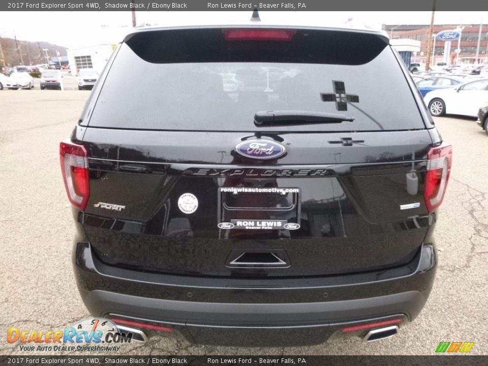 2017 Ford Explorer Sport 4WD Shadow Black / Ebony Black Photo #3