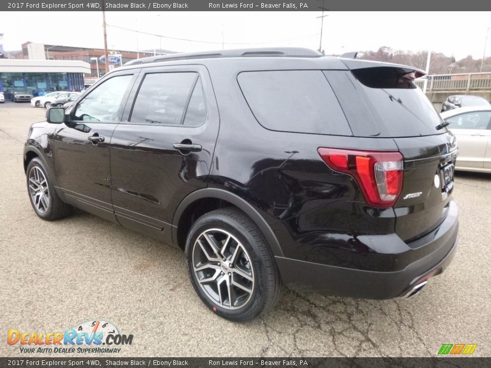 2017 Ford Explorer Sport 4WD Shadow Black / Ebony Black Photo #4
