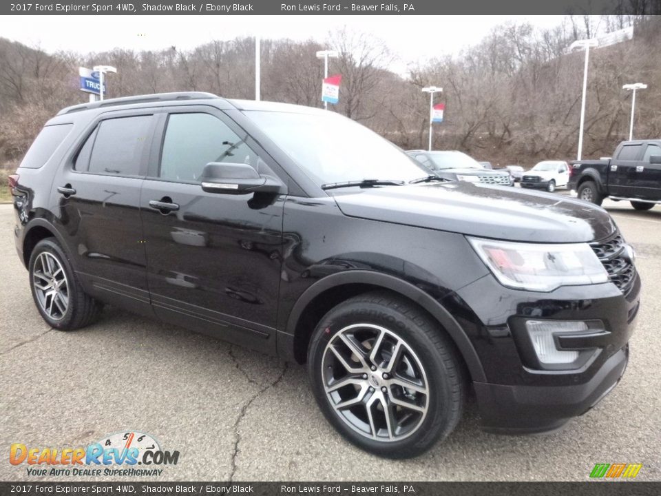 2017 Ford Explorer Sport 4WD Shadow Black / Ebony Black Photo #8