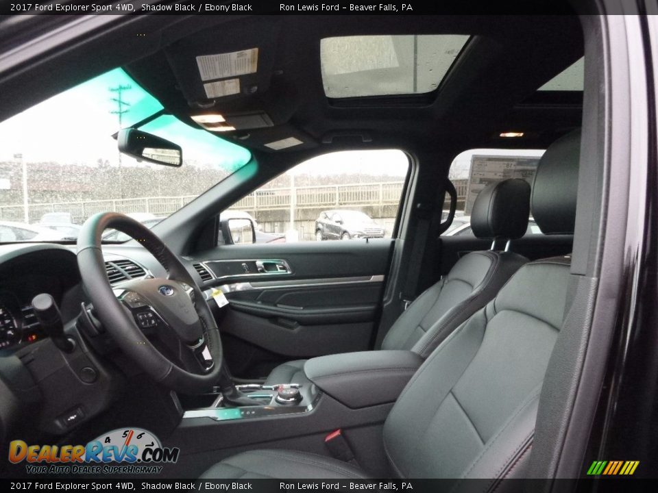 2017 Ford Explorer Sport 4WD Shadow Black / Ebony Black Photo #10