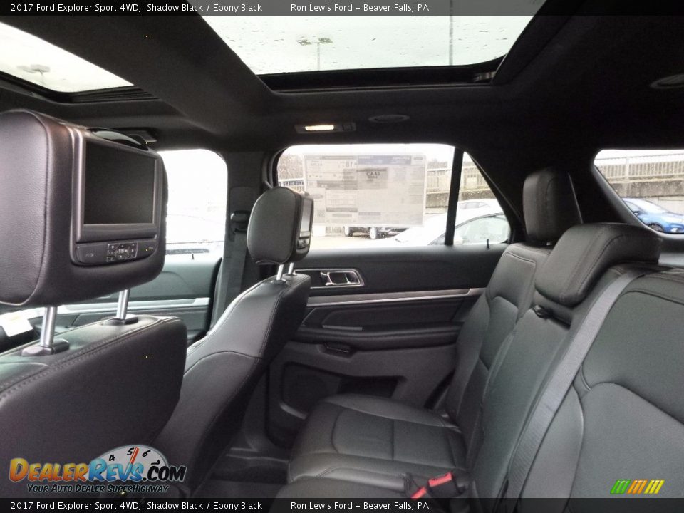 2017 Ford Explorer Sport 4WD Shadow Black / Ebony Black Photo #11