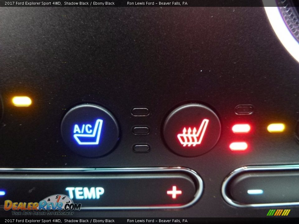 2017 Ford Explorer Sport 4WD Shadow Black / Ebony Black Photo #17