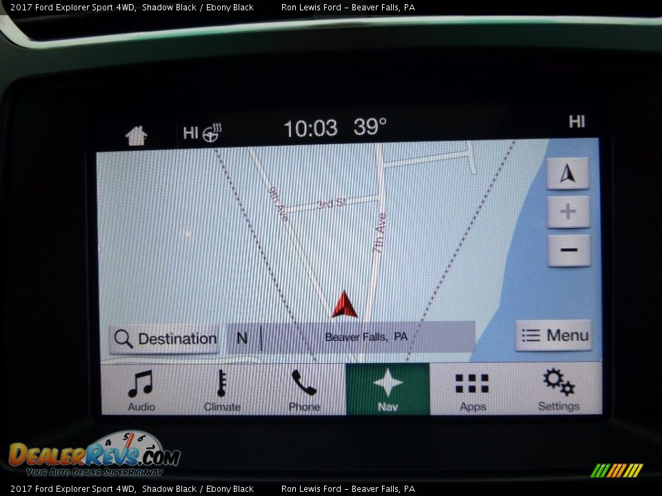 2017 Ford Explorer Sport 4WD Shadow Black / Ebony Black Photo #18