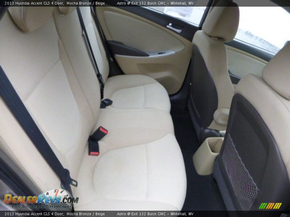 2013 Hyundai Accent GLS 4 Door Mocha Bronze / Beige Photo #5