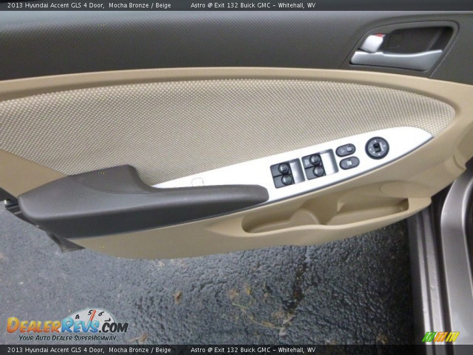 2013 Hyundai Accent GLS 4 Door Mocha Bronze / Beige Photo #14