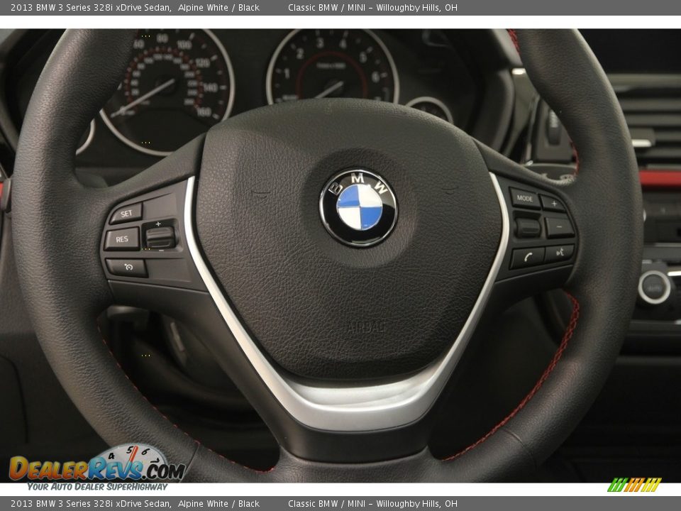 2013 BMW 3 Series 328i xDrive Sedan Alpine White / Black Photo #6