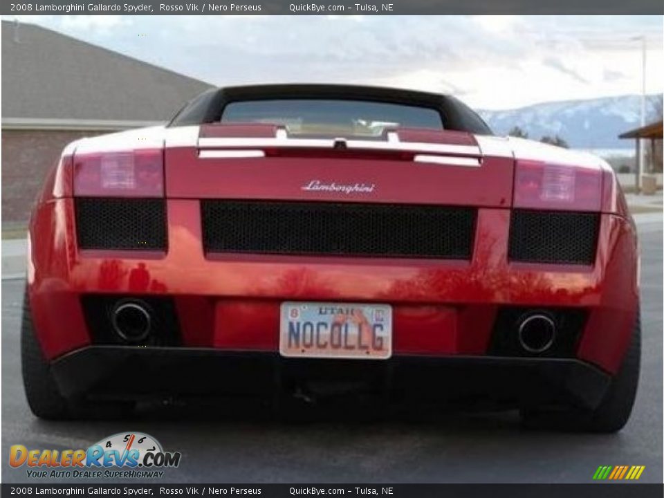 2008 Lamborghini Gallardo Spyder Rosso Vik / Nero Perseus Photo #4