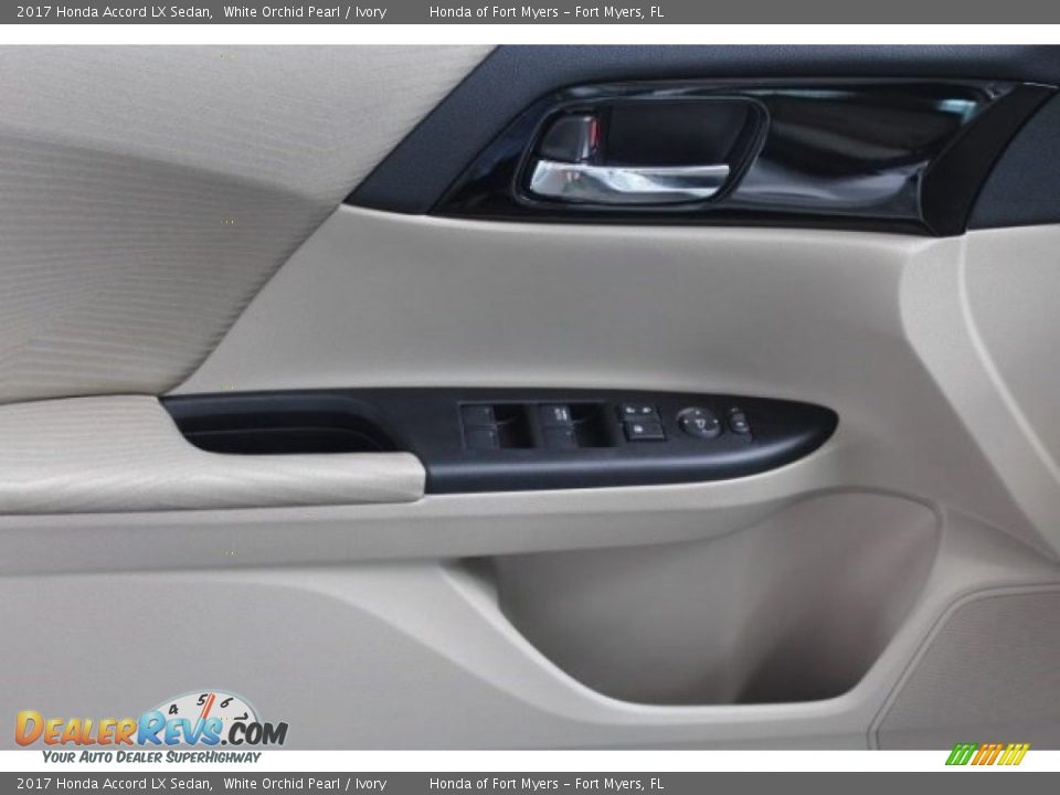2017 Honda Accord LX Sedan White Orchid Pearl / Ivory Photo #7