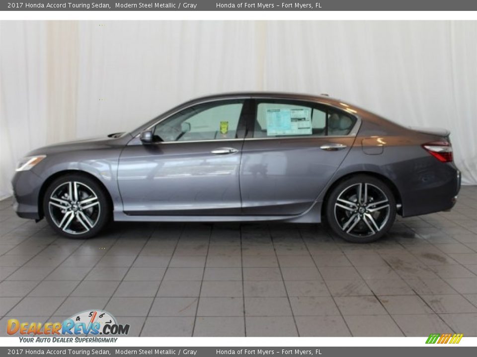2017 Honda Accord Touring Sedan Modern Steel Metallic / Gray Photo #5