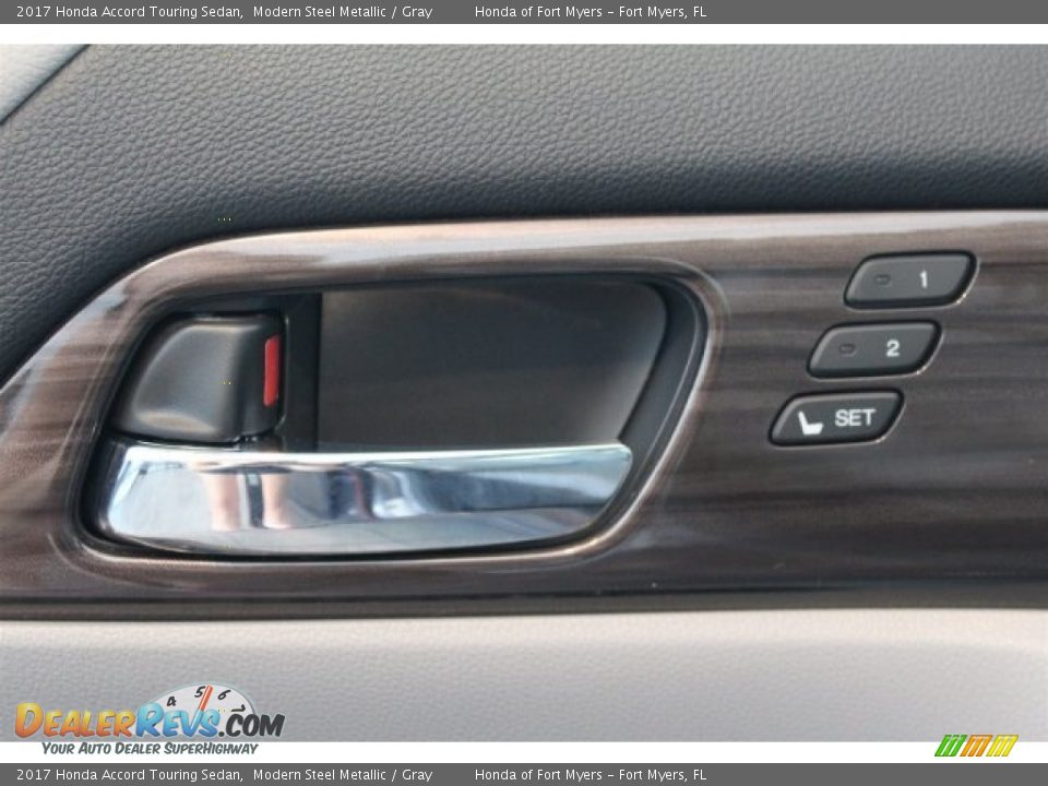 2017 Honda Accord Touring Sedan Modern Steel Metallic / Gray Photo #9