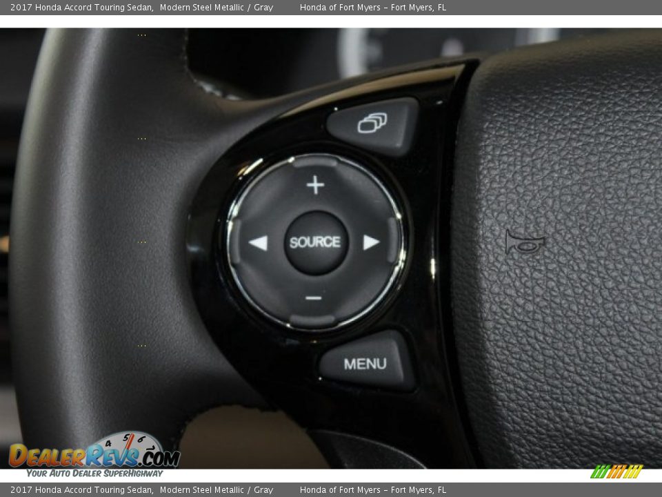 2017 Honda Accord Touring Sedan Modern Steel Metallic / Gray Photo #14