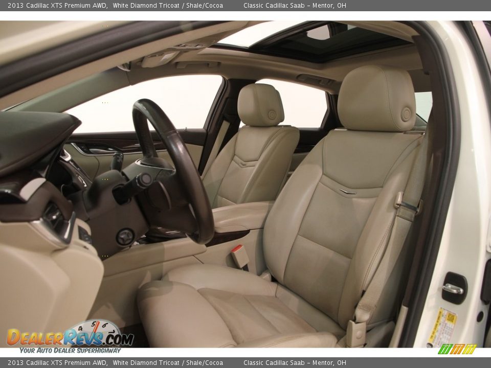 2013 Cadillac XTS Premium AWD White Diamond Tricoat / Shale/Cocoa Photo #7