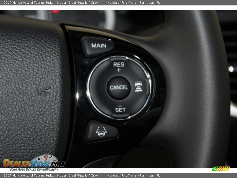 2017 Honda Accord Touring Sedan Modern Steel Metallic / Gray Photo #16