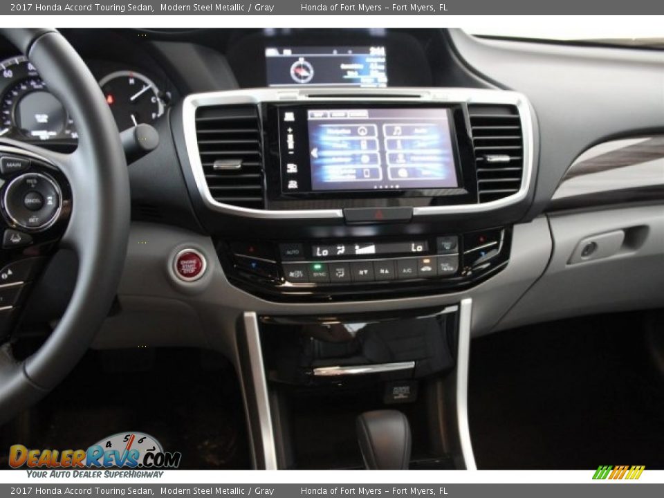 2017 Honda Accord Touring Sedan Modern Steel Metallic / Gray Photo #18