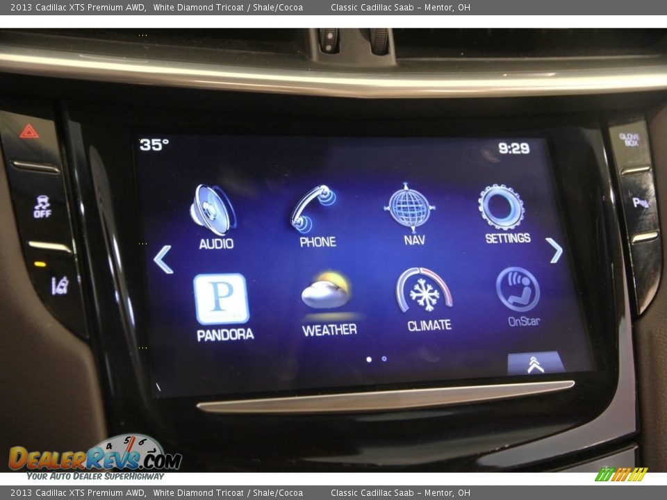2013 Cadillac XTS Premium AWD White Diamond Tricoat / Shale/Cocoa Photo #11