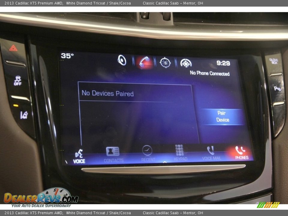 2013 Cadillac XTS Premium AWD White Diamond Tricoat / Shale/Cocoa Photo #13
