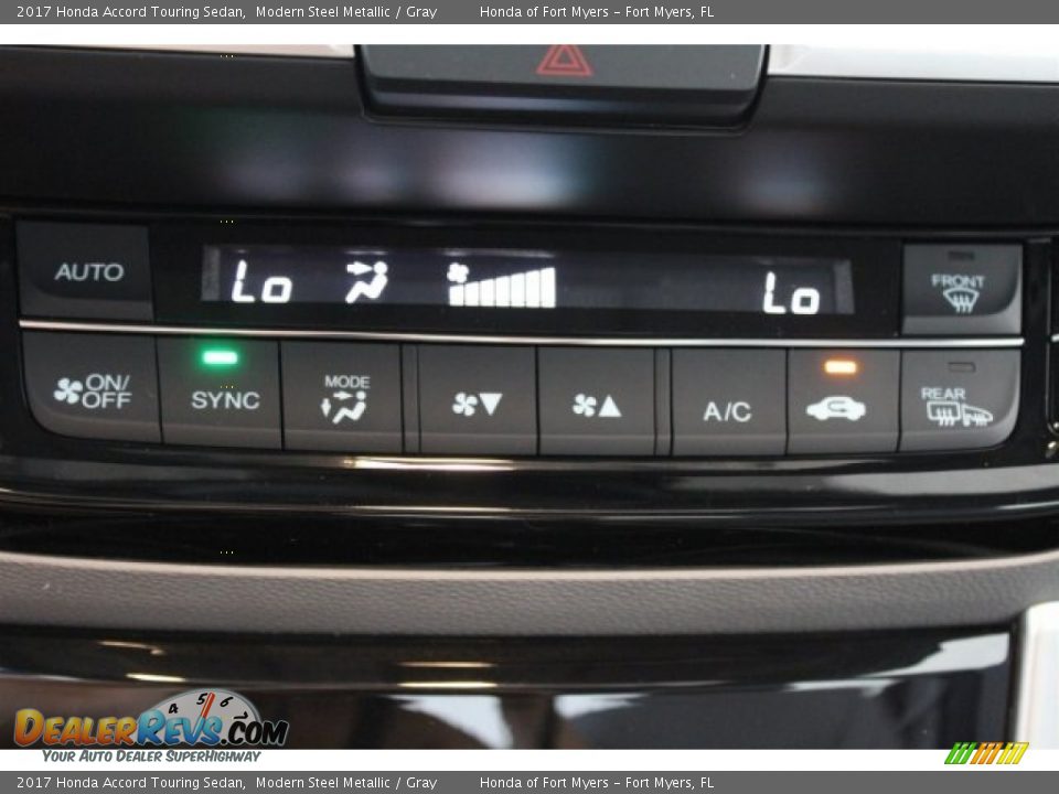 2017 Honda Accord Touring Sedan Modern Steel Metallic / Gray Photo #24