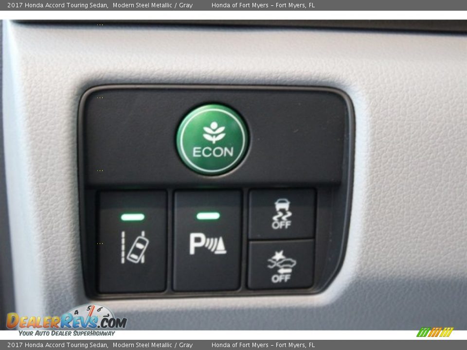 2017 Honda Accord Touring Sedan Modern Steel Metallic / Gray Photo #31