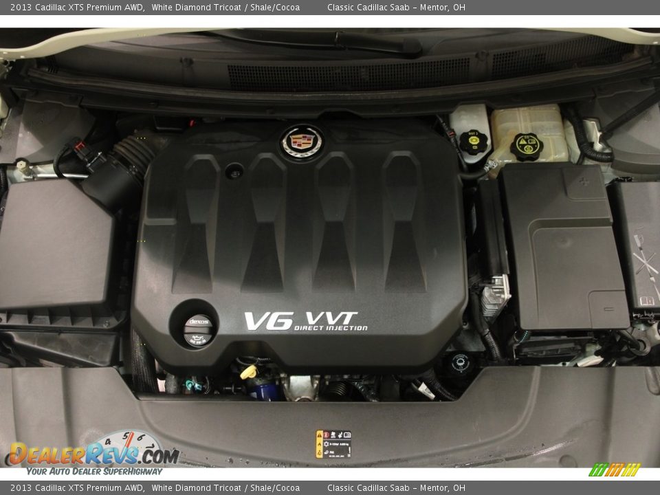 2013 Cadillac XTS Premium AWD White Diamond Tricoat / Shale/Cocoa Photo #22
