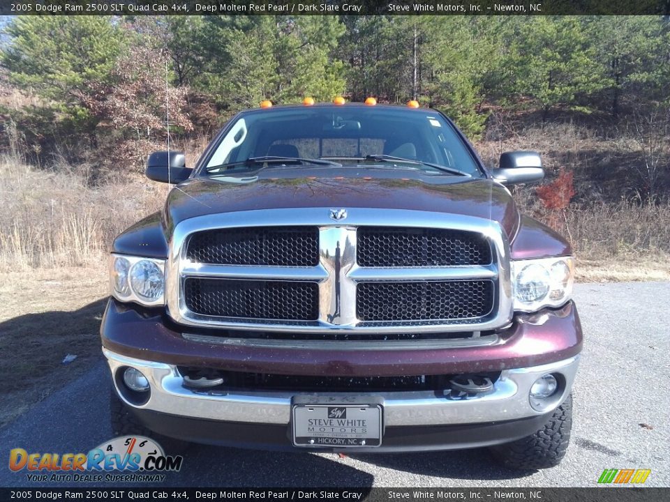 2005 Dodge Ram 2500 SLT Quad Cab 4x4 Deep Molten Red Pearl / Dark Slate Gray Photo #3