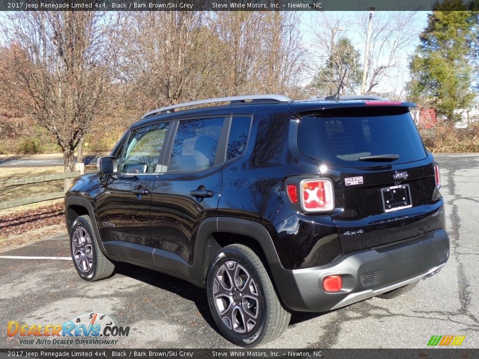2017 Jeep Renegade Limited 4x4 Black / Bark Brown/Ski Grey Photo #5