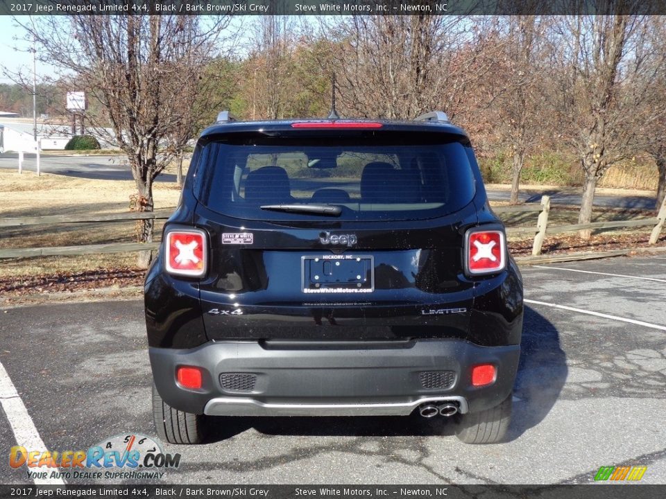 2017 Jeep Renegade Limited 4x4 Black / Bark Brown/Ski Grey Photo #6