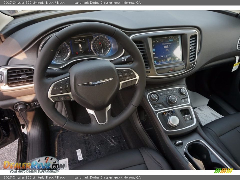 2017 Chrysler 200 Limited Black / Black Photo #7