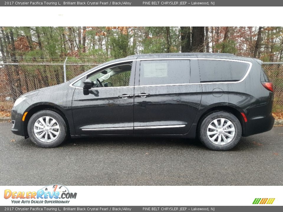 2017 Chrysler Pacifica Touring L Brilliant Black Crystal Pearl / Black/Alloy Photo #3