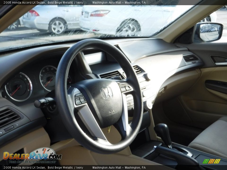 2008 Honda Accord LX Sedan Bold Beige Metallic / Ivory Photo #11