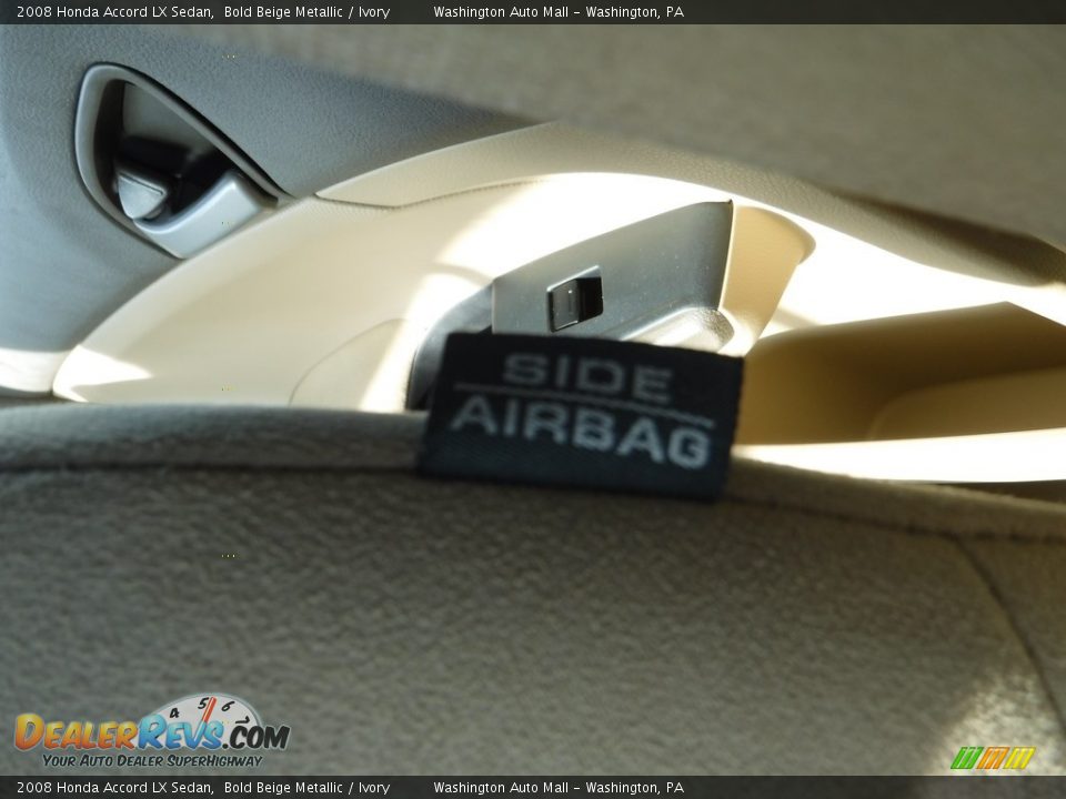 2008 Honda Accord LX Sedan Bold Beige Metallic / Ivory Photo #13