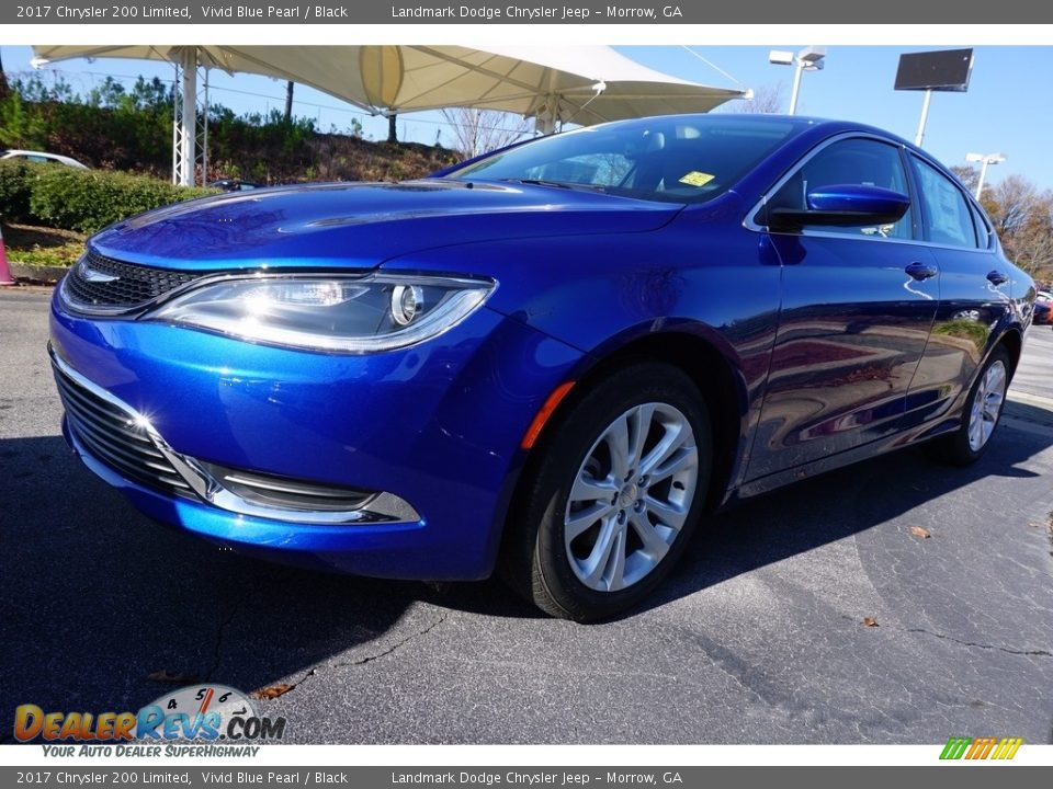 2017 Chrysler 200 Limited Vivid Blue Pearl / Black Photo #1