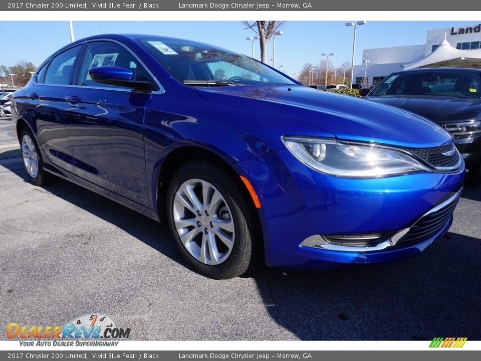 2017 Chrysler 200 Limited Vivid Blue Pearl / Black Photo #4