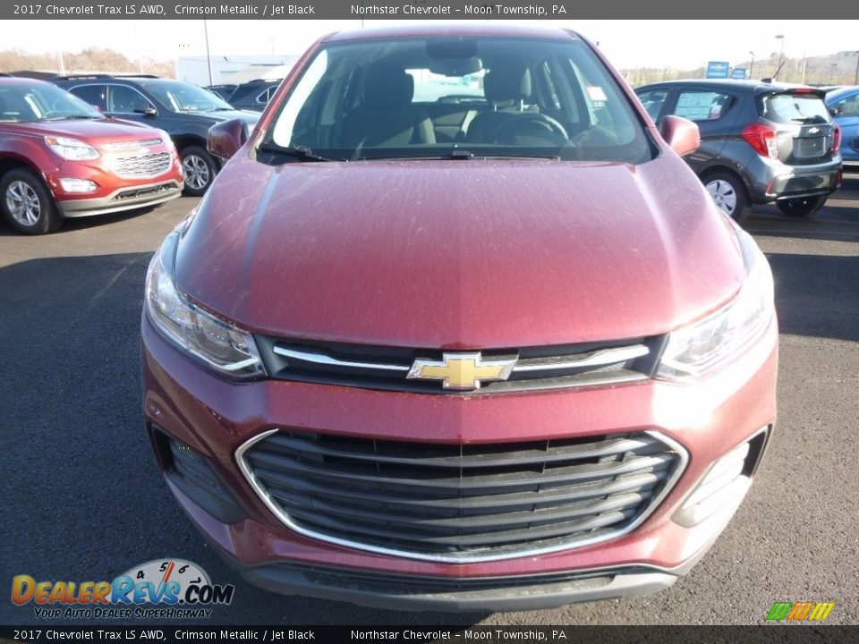 2017 Chevrolet Trax LS AWD Crimson Metallic / Jet Black Photo #2