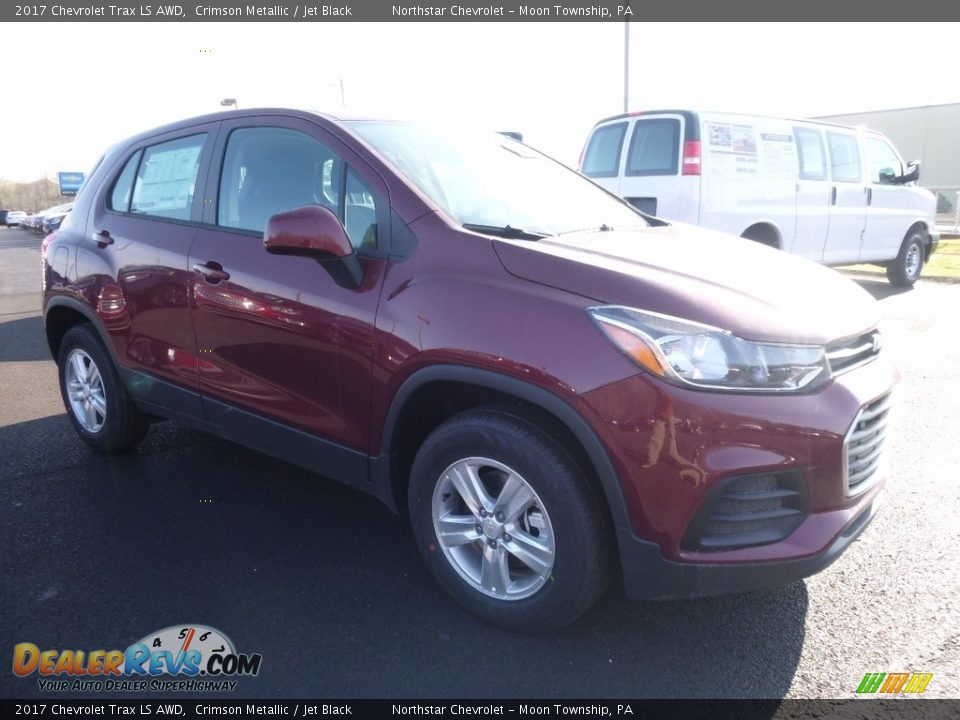 2017 Chevrolet Trax LS AWD Crimson Metallic / Jet Black Photo #3