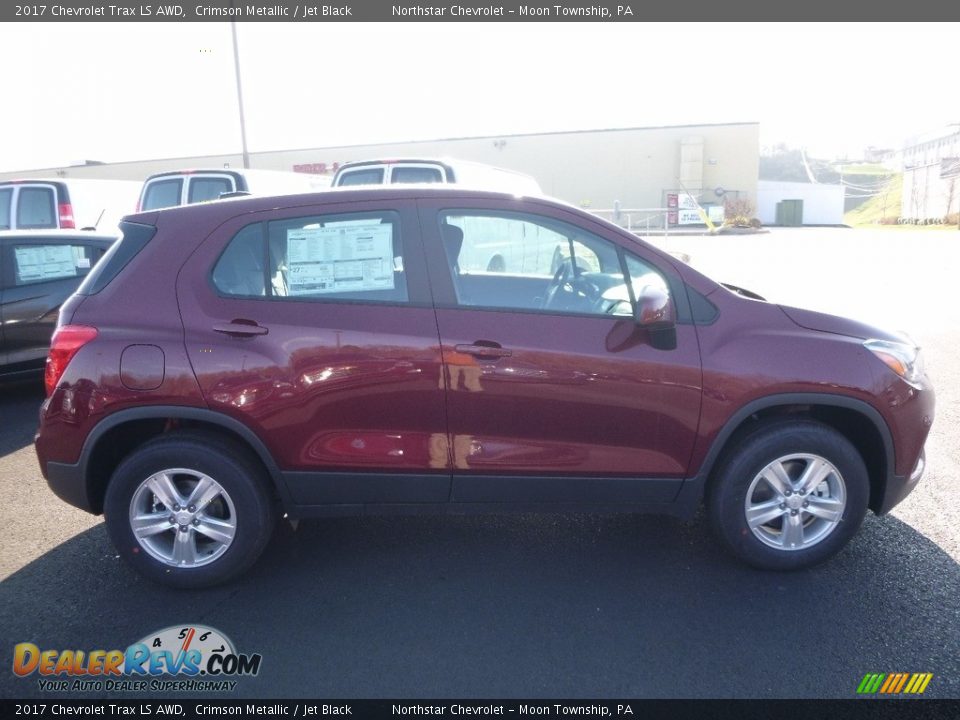 2017 Chevrolet Trax LS AWD Crimson Metallic / Jet Black Photo #4