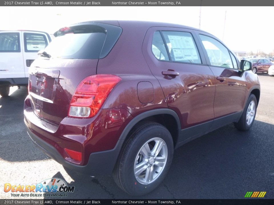 2017 Chevrolet Trax LS AWD Crimson Metallic / Jet Black Photo #5