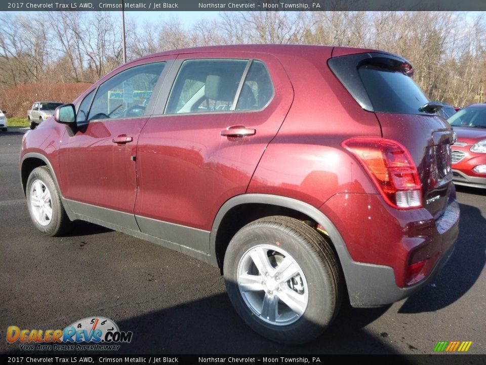 2017 Chevrolet Trax LS AWD Crimson Metallic / Jet Black Photo #8