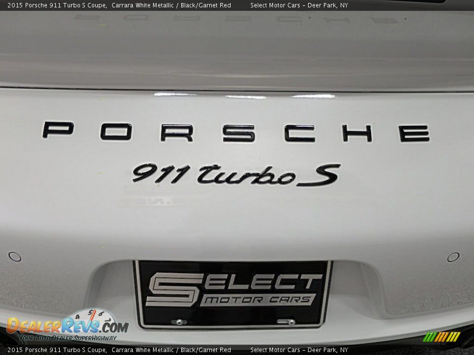 2015 Porsche 911 Turbo S Coupe Carrara White Metallic / Black/Garnet Red Photo #14